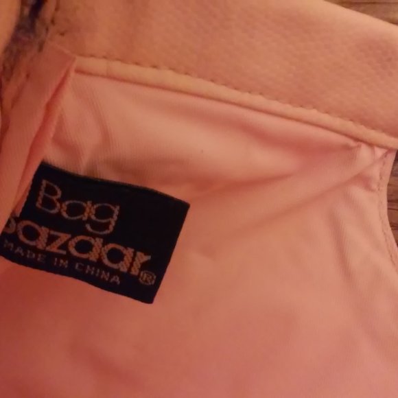 Vintage Purse Perfect Condition Light Pink 11 1/2" x 6" High Hinge Closing - Picture 3 of 5